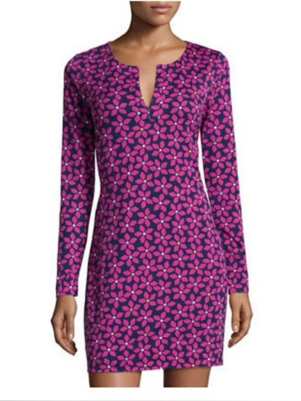 Diane Von Furstenberg DVF Reina Shift Tunic Dress Womens Size 10